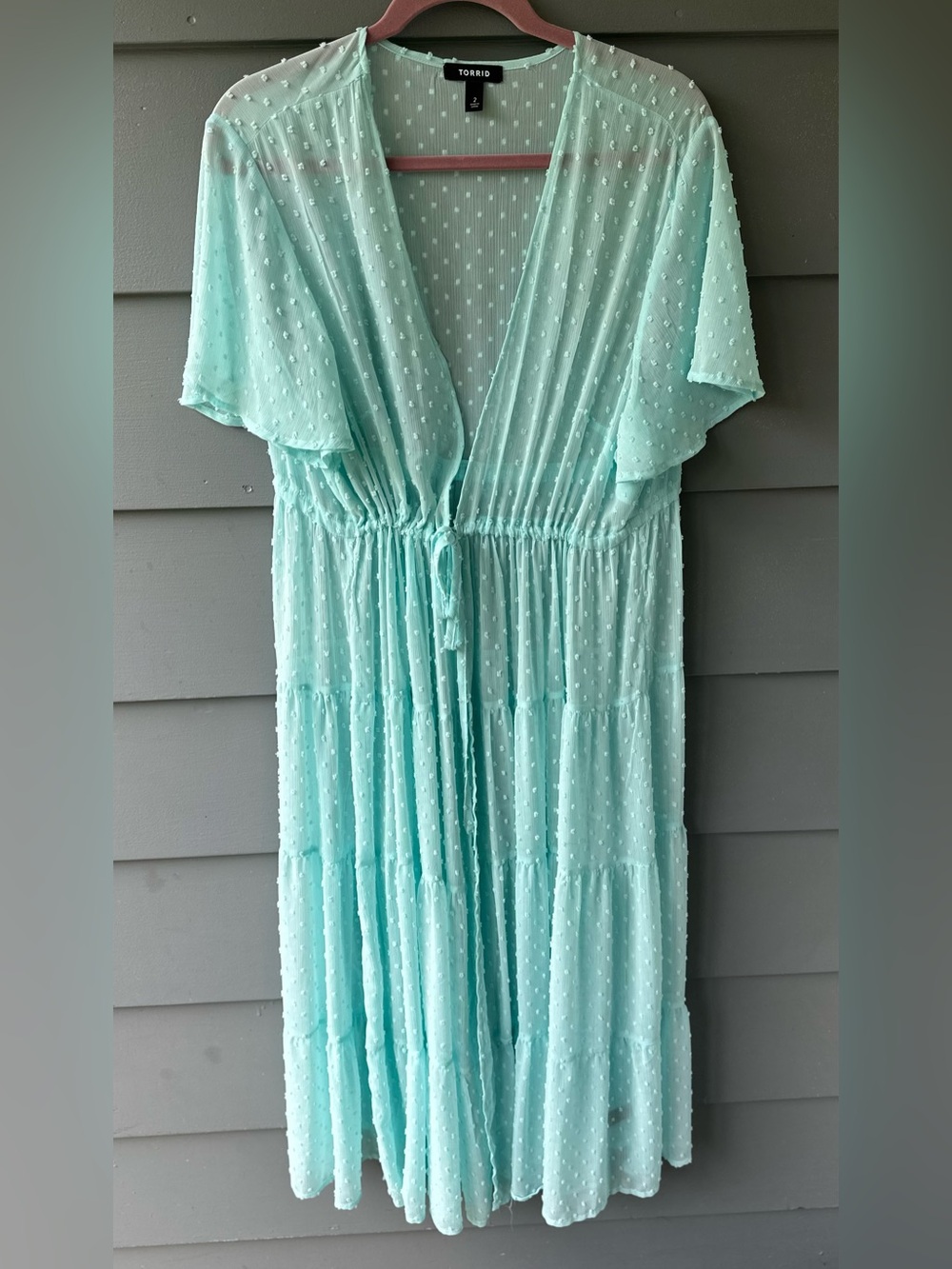 Torrid light blue sz 2 2x kimono cardigan